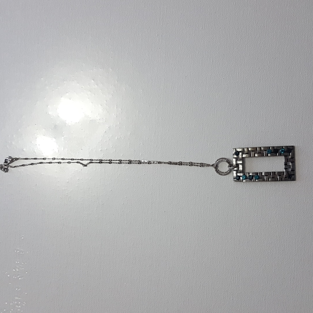 Silver and Blue-Stones Necklace
